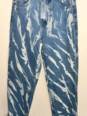Lioness Women's Bleach Dyed Blue Jeans
